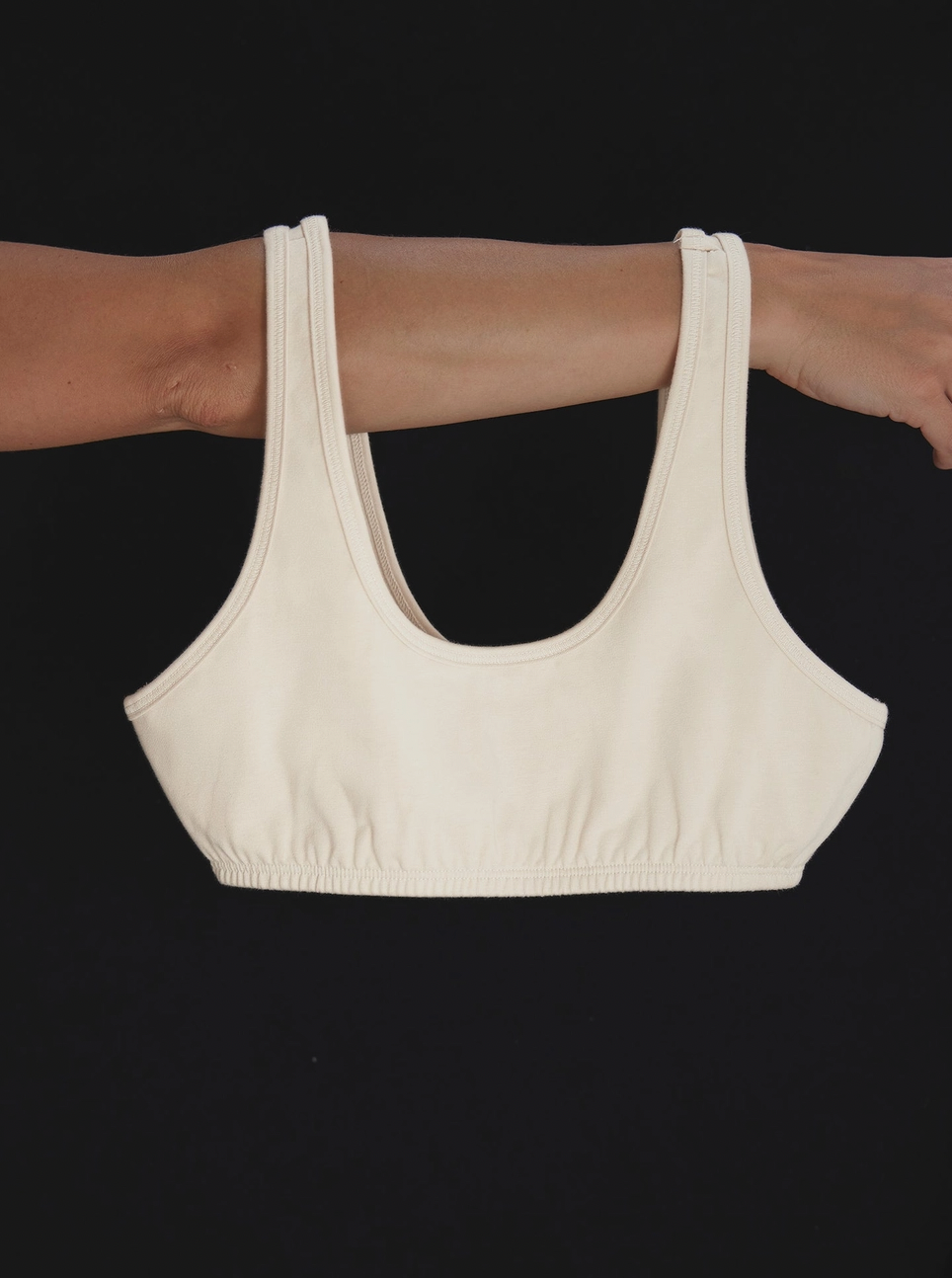 MATE the Label - Organic Comfort Scoop Bralette - Bone