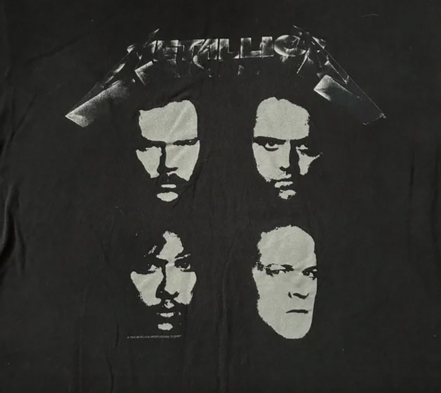 Vintage 1994 Metallica 4 Faces Band Tee